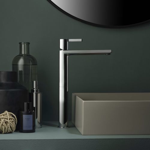 Mitigeur de vasque - PR43AV201CRL+PR43MA101CRL - Ritmonio Rubinetterie Srl - à poser / en laiton chromé / 1 trou