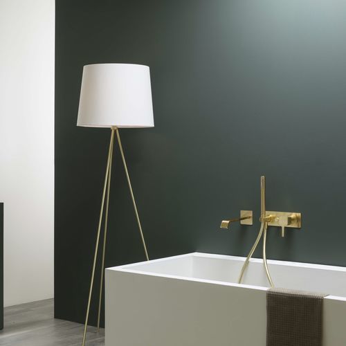Mitigeur de baignoire - PR35EM101GOX+PR35MC101GOX - Ritmonio Rubinetterie Srl - mural / en laiton brossé / 4 trous