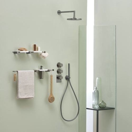 Mitigeur de douche - PR47HD201 - Ritmonio Rubinetterie Srl - mural / en laiton chromé / 3 trous