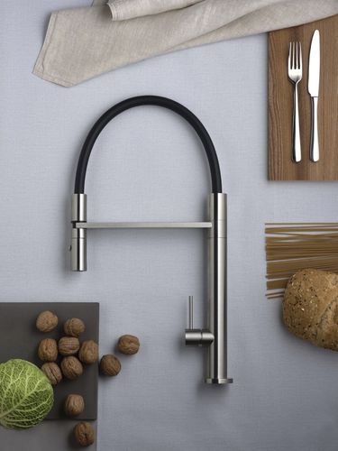 Mitigeur de vasque - E0CU200INOX - Ritmonio Rubinetterie Srl - à poser / en inox / de cuisine