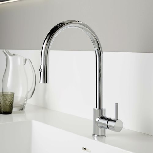 Mitigeur de vasque - E0CU230CRL - Ritmonio Rubinetterie Srl - à poser / en laiton chromé / de cuisine