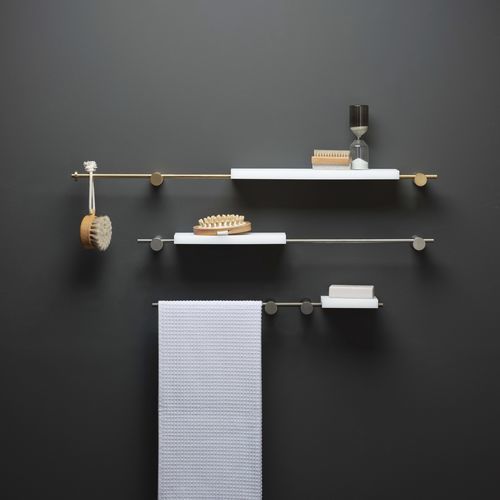 Système de fixation en laiton chromé - 7BW002F31 - Ritmonio Rubinetterie Srl - pour salle de bain