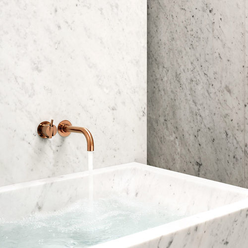 Mitigeur pour baignoire - 2111C series - VOLA - à encastrer / en inox / 2 trous