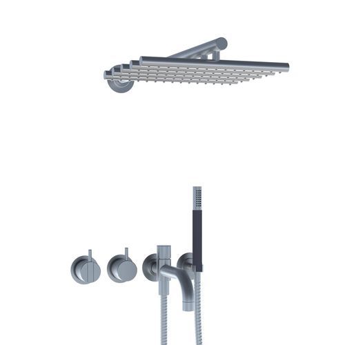 Set de baignoire en inox - 2441DT8-051 series - VOLA - mural / contemporain / 5 trous