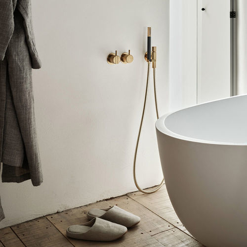 Mitigeur pour baignoire - 2471 series - VOLA - à encastrer / en inox / 3 trous
