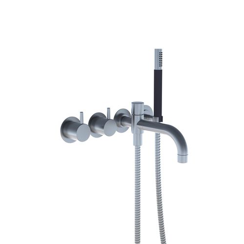 Mélangeur pour baignoire - 641DT8 series - VOLA - encastrable / en acier inoxydable / de salle de bain