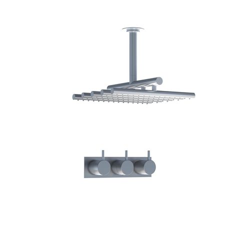 Mitigeur thermostatique - 5453A series - VOLA - de douche / à encastrer / en inox