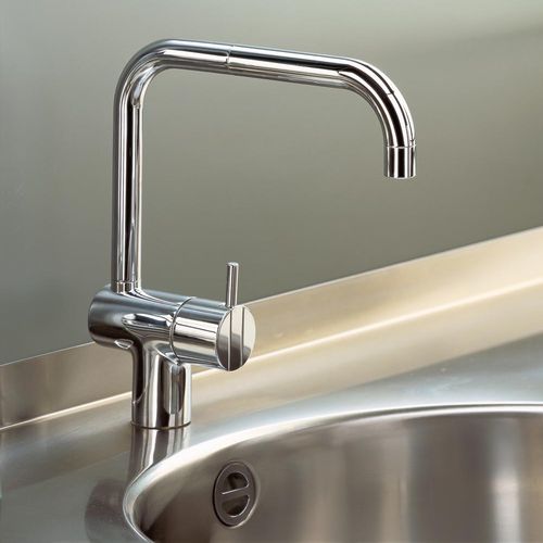 Mitigeur à poser - KV1EB series - VOLA - en inox / de cuisine / 1 trou