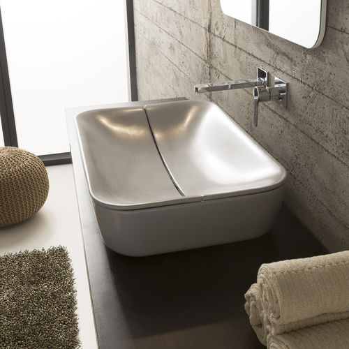 Vasque à poser - 9003 - Scarabeo Ceramiche - en céramique / rectangulaire / sans trou