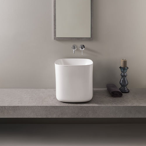 Vasque à poser - Moon - Scarabeo Ceramiche - en céramique / Fabriquée en Italie / avec traitement antibactérien