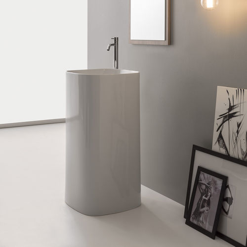 Vasque à poser - Lavabo Moon - Scarabeo Ceramiche - en céramique / antibactérienne / Fabriquée en Italie