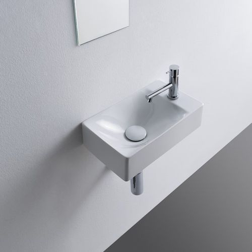 Vasque suspendue - 1502 - Scarabeo Ceramiche - en céramique / rectangulaire / 1 trou
