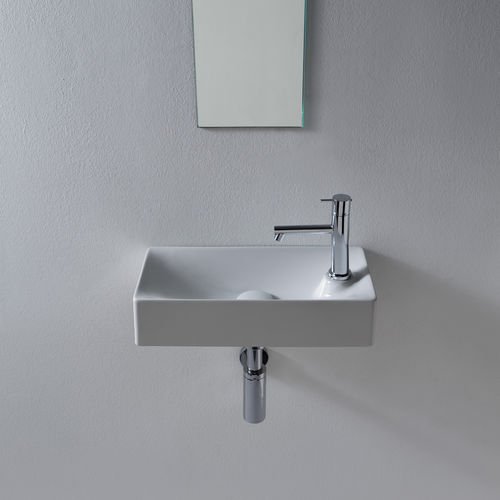 Vasque suspendue - 1501 - Scarabeo Ceramiche - en céramique / rectangulaire / 1 trou