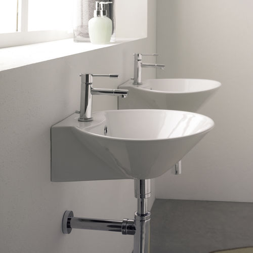 Vasque suspendue - 8010R - Scarabeo Ceramiche - en céramique / ronde / 1 trou