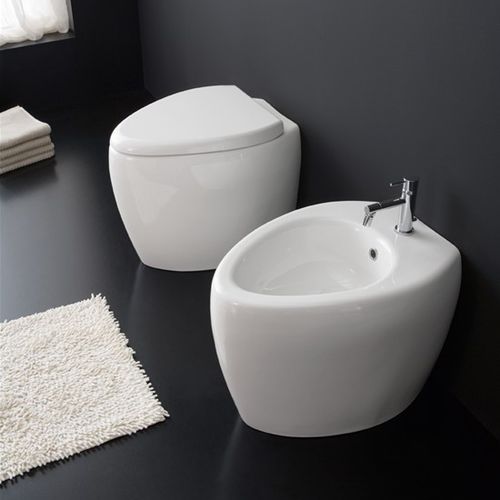 WC à poser - 8606 - Scarabeo Ceramiche - en céramique / en plastique / résidentiel