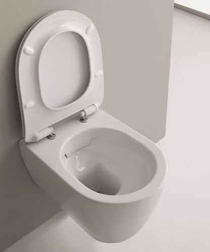 WC suspendu - Moon Clean Flush - Scarabeo Ceramiche - en céramique / non spécifié / ovale