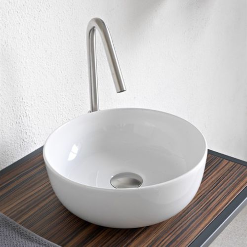 Vasque à poser - Lavabo Glam - Scarabeo Ceramiche - en céramique / brillante / ronde