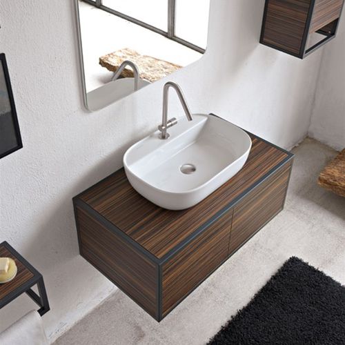 Vasque à poser - GLAM - Scarabeo Ceramiche - en céramique / brillante / 1 trou
