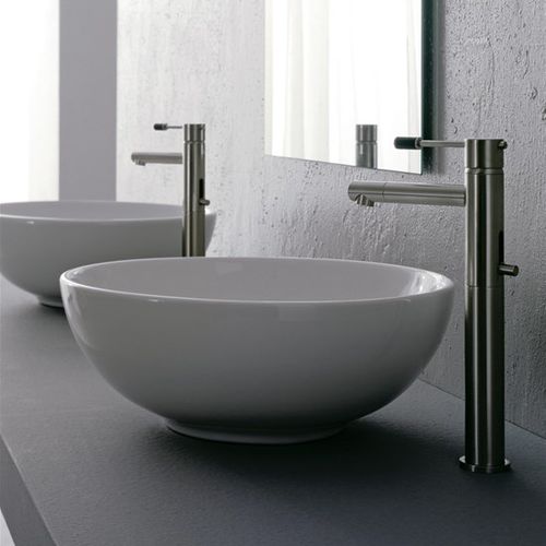 Vasque à poser - 8009 - Scarabeo Ceramiche - en céramique / ronde / sans trou