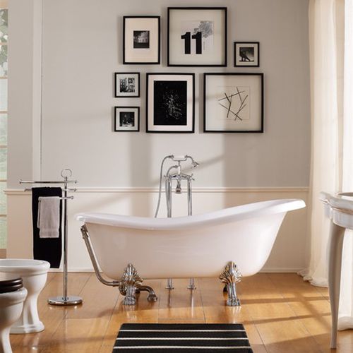 Baignoire ovale - 5359  - Scarabeo Ceramiche - sur pieds / pour habitat / en céramique