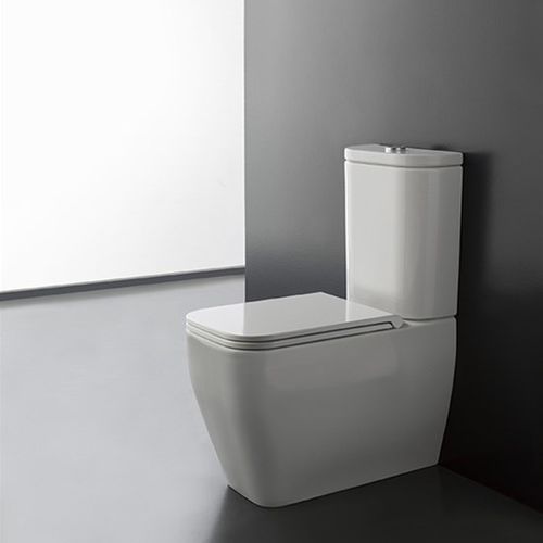 WC monobloc - 5140/CL - Scarabeo Ceramiche - en céramique / résidentiel / rectangulaire