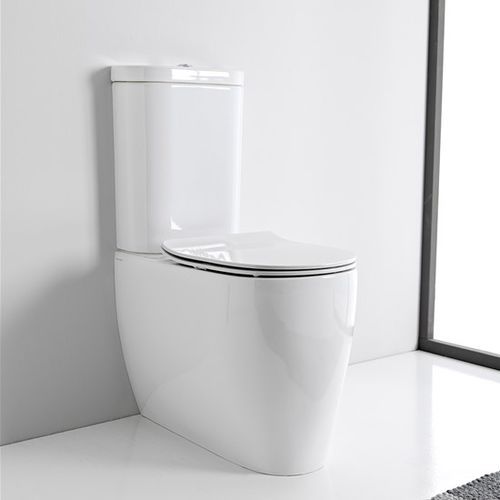 WC monobloc - MOON - Scarabeo Ceramiche - en porcelaine / non spécifié / allongé