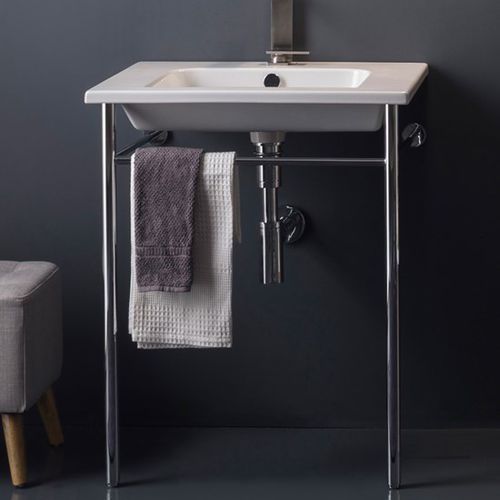 Console pour lavabo en métal - 10066 - Scarabeo Ceramiche