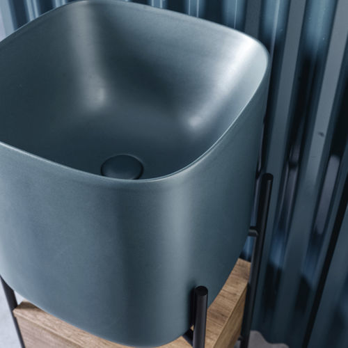 Vasque à encastrer - OCEAN - Scarabeo Ceramiche - en céramique / carrée / sans trou