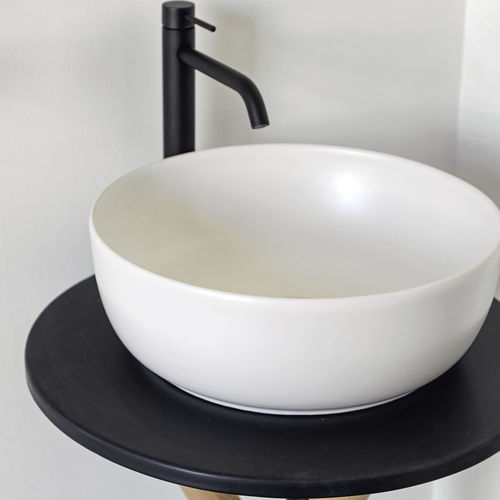 Vasque à poser - PEARL - Scarabeo Ceramiche - en céramique / ronde / sans trou