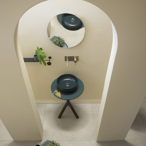 Console pour lavabo en bois - CROSS5 - Scarabeo Ceramiche - en céramique