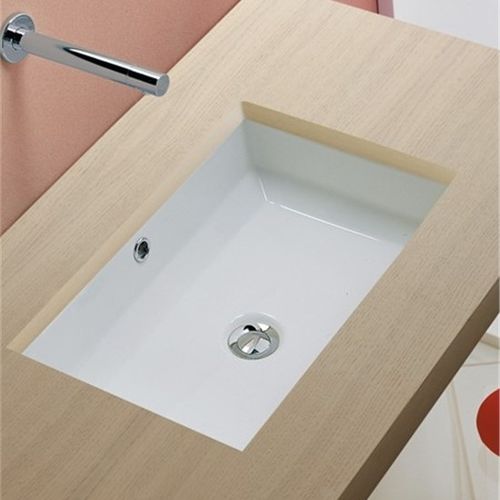 Vasque sous plan - 8037 - Scarabeo Ceramiche - en céramique / rectangulaire / sans trou