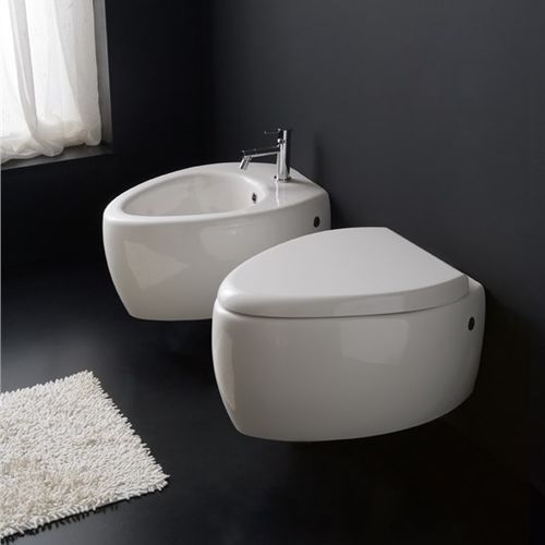 Bidet suspendu - 8605 - Scarabeo Ceramiche - en céramique