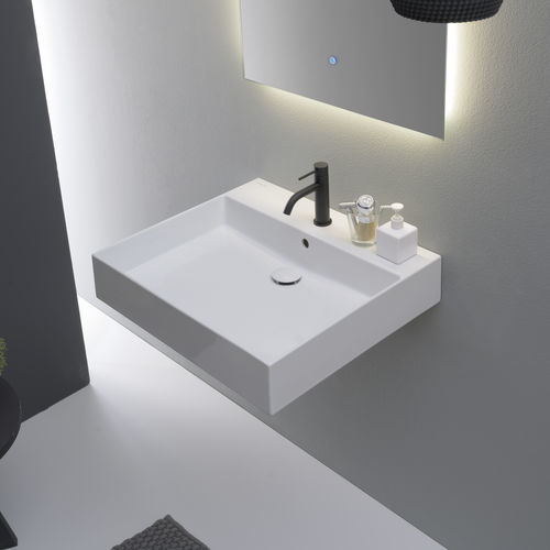 Vasque suspendue - Teorema 2.0 Plus - Scarabeo Ceramiche - pour personnes à mobilité réduite / non spécifié / non spécifié