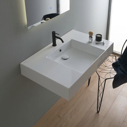 Vasque suspendue - TEOREMA 2.0 PLUS - Scarabeo Ceramiche - pour personnes à mobilité réduite / à usage domestique / non spécifié
