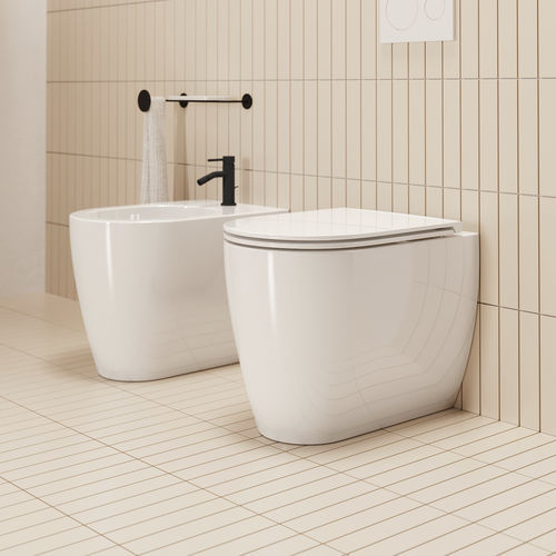WC sur pied - GLAM TWIST - Scarabeo Ceramiche - en céramique / non spécifié / résidentiel