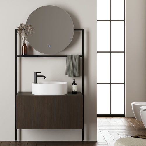Meuble vasque suspendu - PICTURE: 3053 - Scarabeo Ceramiche - en bois / en métal / contemporain