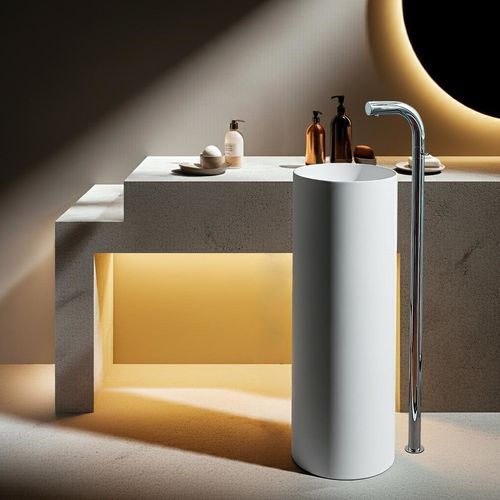 Mitigeur de vasque - D38 - SUPERGRIF - au sol / thermostatique / en laiton chromé