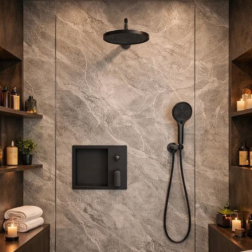 Set de douche de plafond - ESSÈNCIA  - SUPERGRIF - contemporain / pour hôtel / pluie