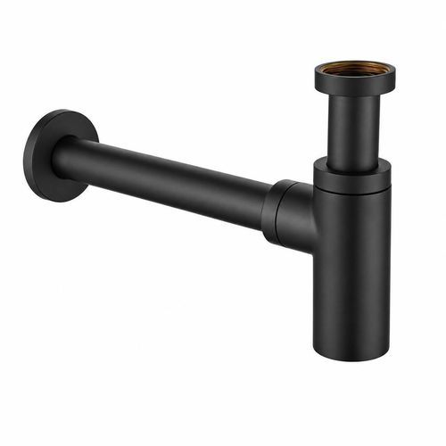 Siphon de lavabo en métal - 038530370 - SUPERGRIF - noir