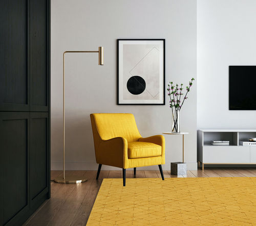 Tapis de style scandinave - COZY-3045 - ANGELO RUGS - géométrique / en fibre de bambou / en soie végétale