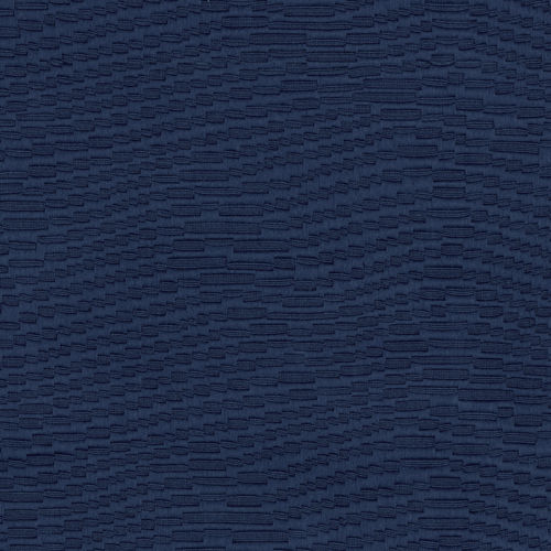 Tissu d'ameublement - WAVING ABOUT NAVY - WAVERLY Div. of Schumacher & Co. - motif à vagues / en polyester