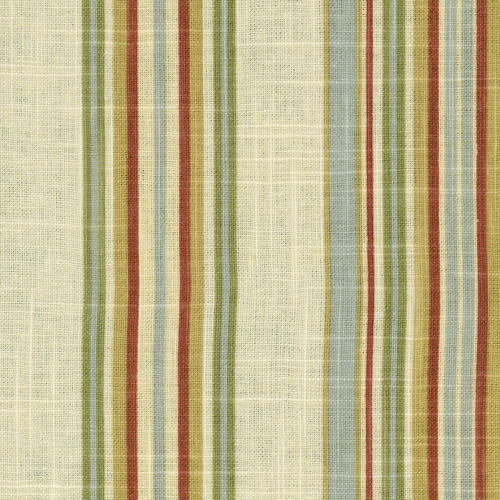 Tissu d'ameublement - STRIPE ENSEMBLE ROBIN'S EGG - WAVERLY Div. of Schumacher & Co. - à rayures / en lin