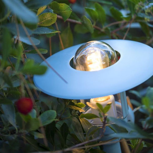 Borne d'éclairage de jardin - NEWPARK - Roger Pradier - classique / en aluminium / en verre