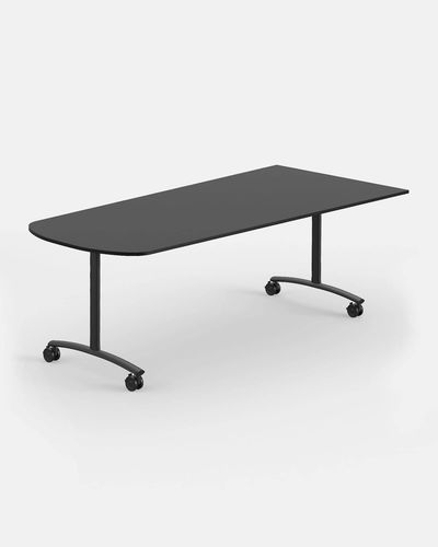 Table de conférence contemporaine - ARCHIMEDE AA - IBEBI - en mélaminé / avec piètement en acier / modulable