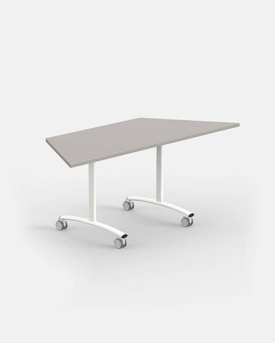 Table de conférence contemporaine - IBEBI - en MDF / en mélaminé / avec piètement en acier