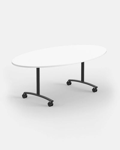Table de conférence contemporaine - IBEBI - en MDF / en mélaminé / avec piètement en acier