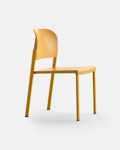 Chaise contemporaine - IBEBI - d'intérieur / en polypropylène / avec piètement en acier