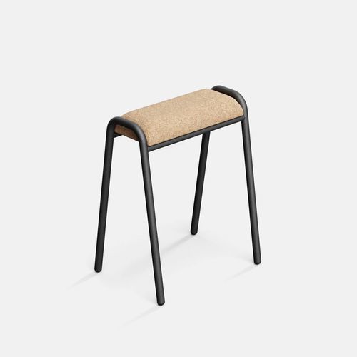 Tabouret de bureau contemporain - BOSS PT SB - IBEBI - en tissu / avec piètement en aluminium / 4 pieds
