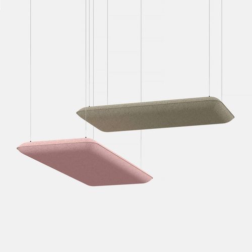 Panneau acoustique pour plafond - IBEBI - en tissu / carré / rectangulaire