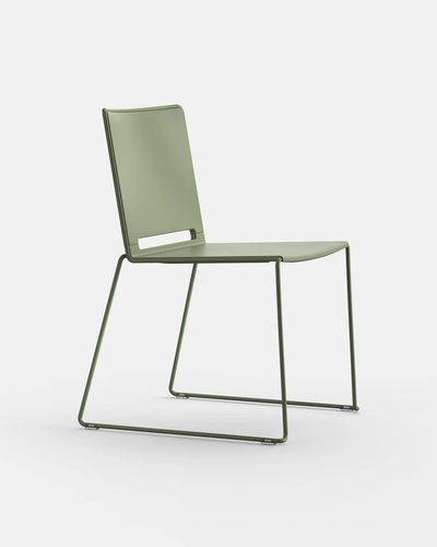 Chaise de conférence contemporaine - IBEBI - d'intérieur / en polypropylène / avec piètement en acier